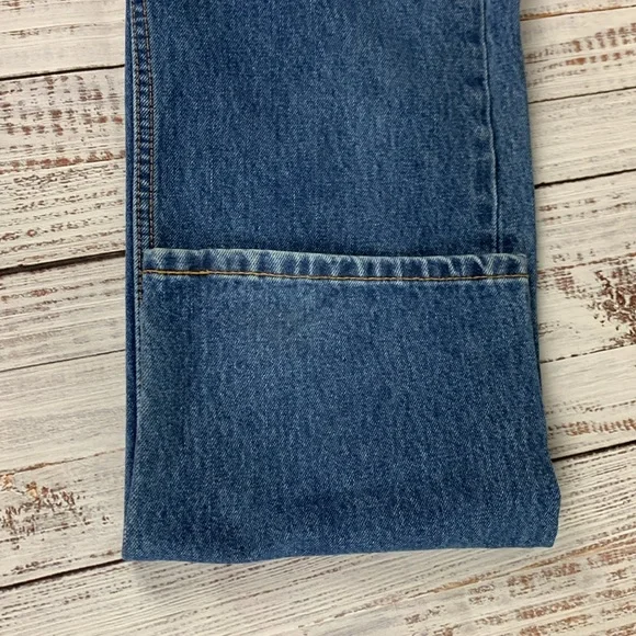 Levis "505" boot cut blue jeans sz 35 x 30 - Picture 9 of 15